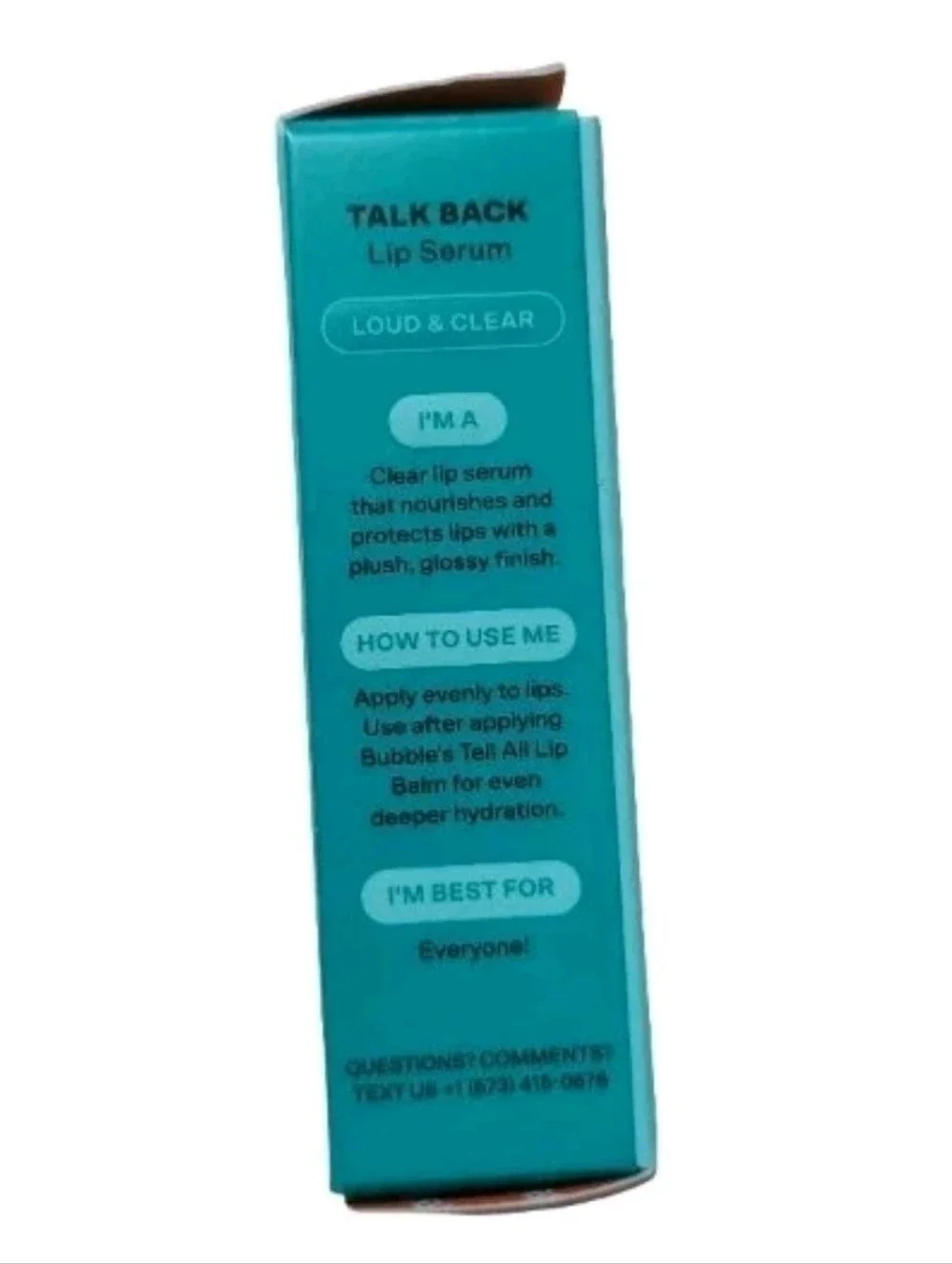 Set Of 2 Bubble Tell All Minty Lip Balm & Talk Back Lip Serum